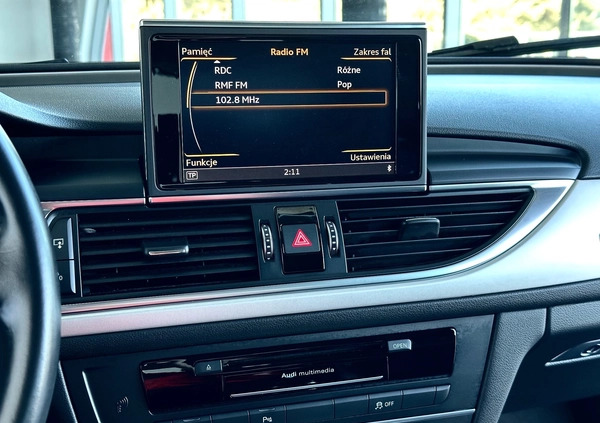 Audi A6 cena 90900 przebieg: 216639, rok produkcji 2018 z Goniądz małe 436
